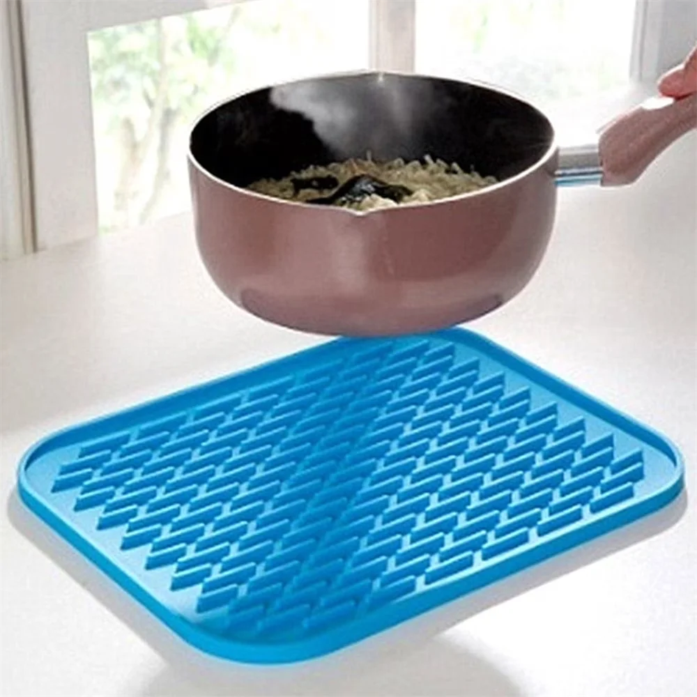 Silicone Trivet Mat Hot Pot Holder Driying Mat for Hot Dishes, Hot Pots and Hot Pan, Non Slip Heat Resistant Hot Pads for Table Zpaxo