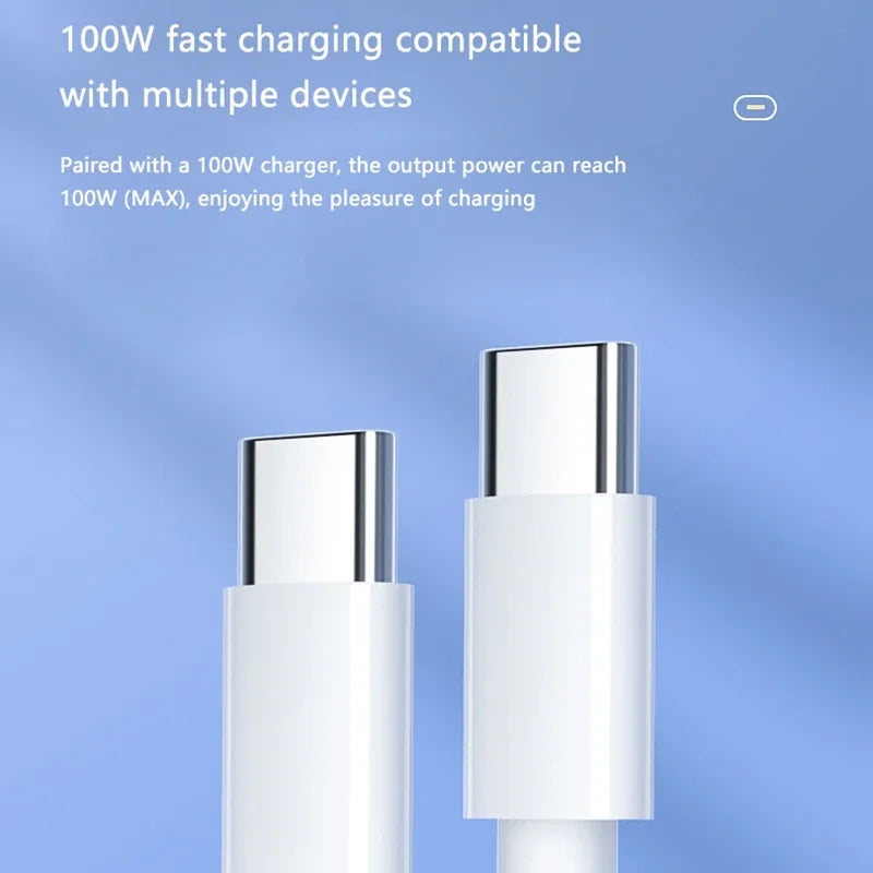 PD 120W USB C to USB Type C Cable Fast Charge Data Cable For Huawei Samsung Xiaomi Macbook iPad Data Line Type C To Type C Zpaxo