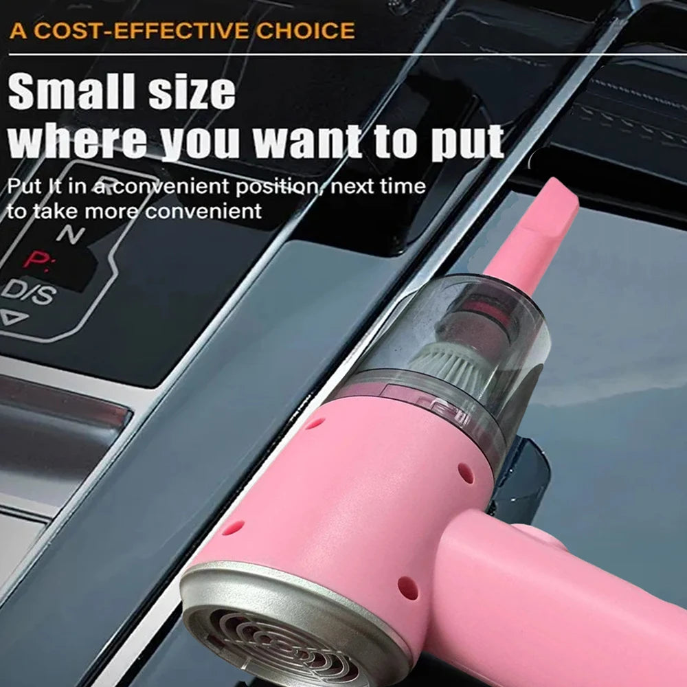 Car Vacuum Cleaner Wireless USB Charging Strong Suction Portable Handheld Mini Powerful Air Cleaning Machine for Home Appliances Zpaxo