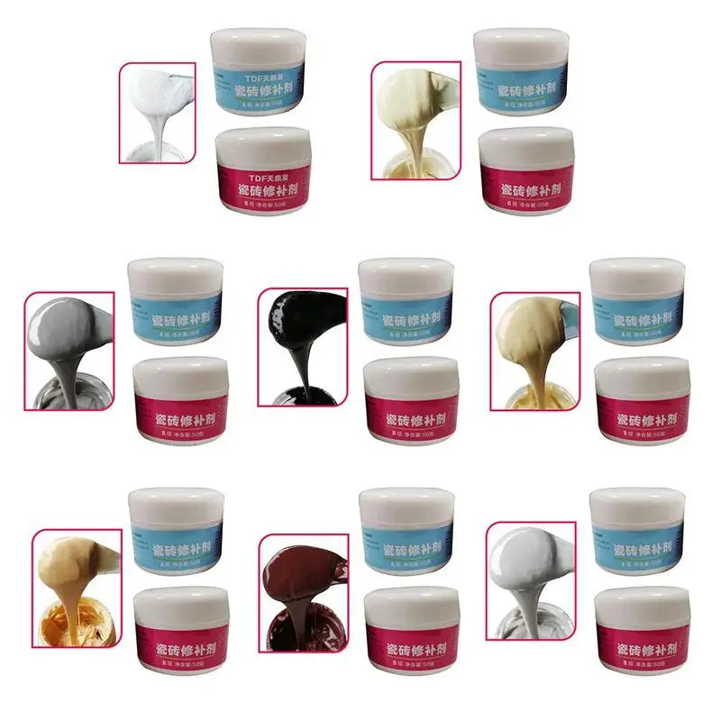 Tile Repair Paste Bathroom Tub Porcelain Repairing Tool Wall Zpaxo