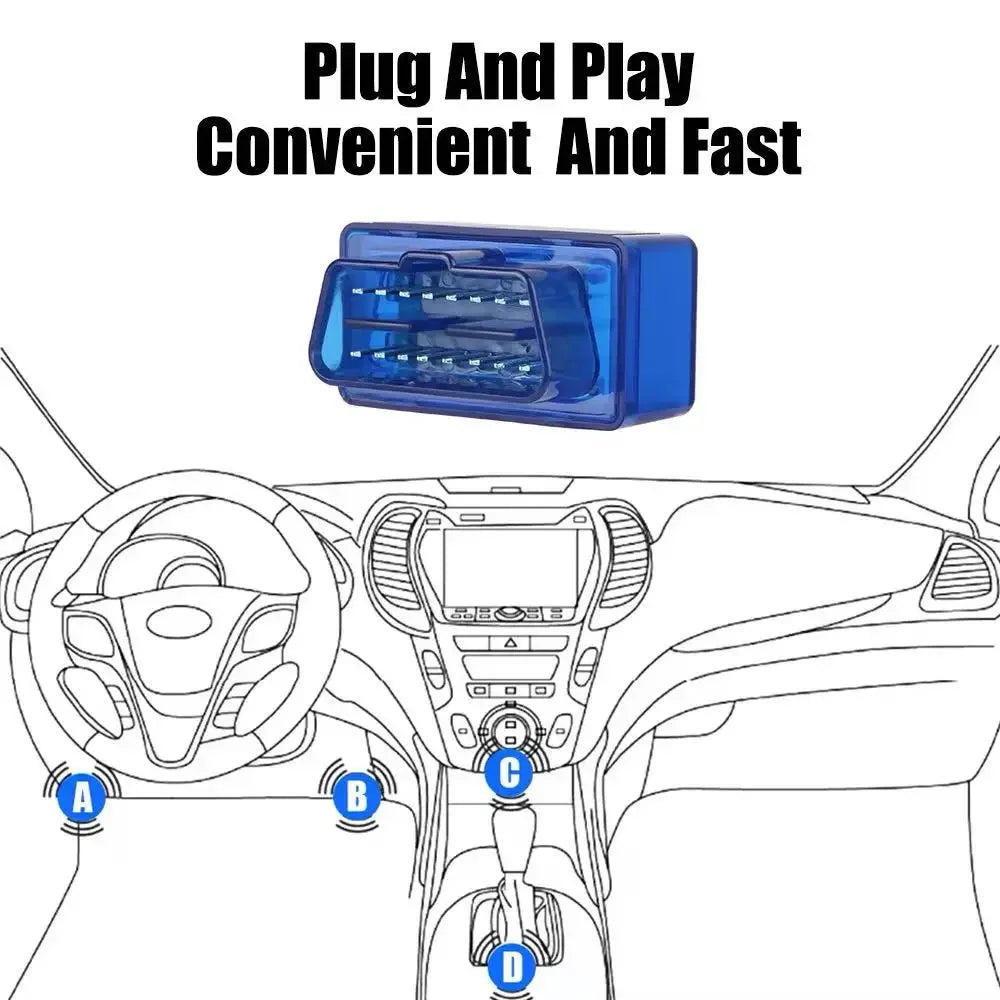 Version Mini Car Diagnostic Bluetooth Scanner OBD2 Auto Code Reader Zpaxo