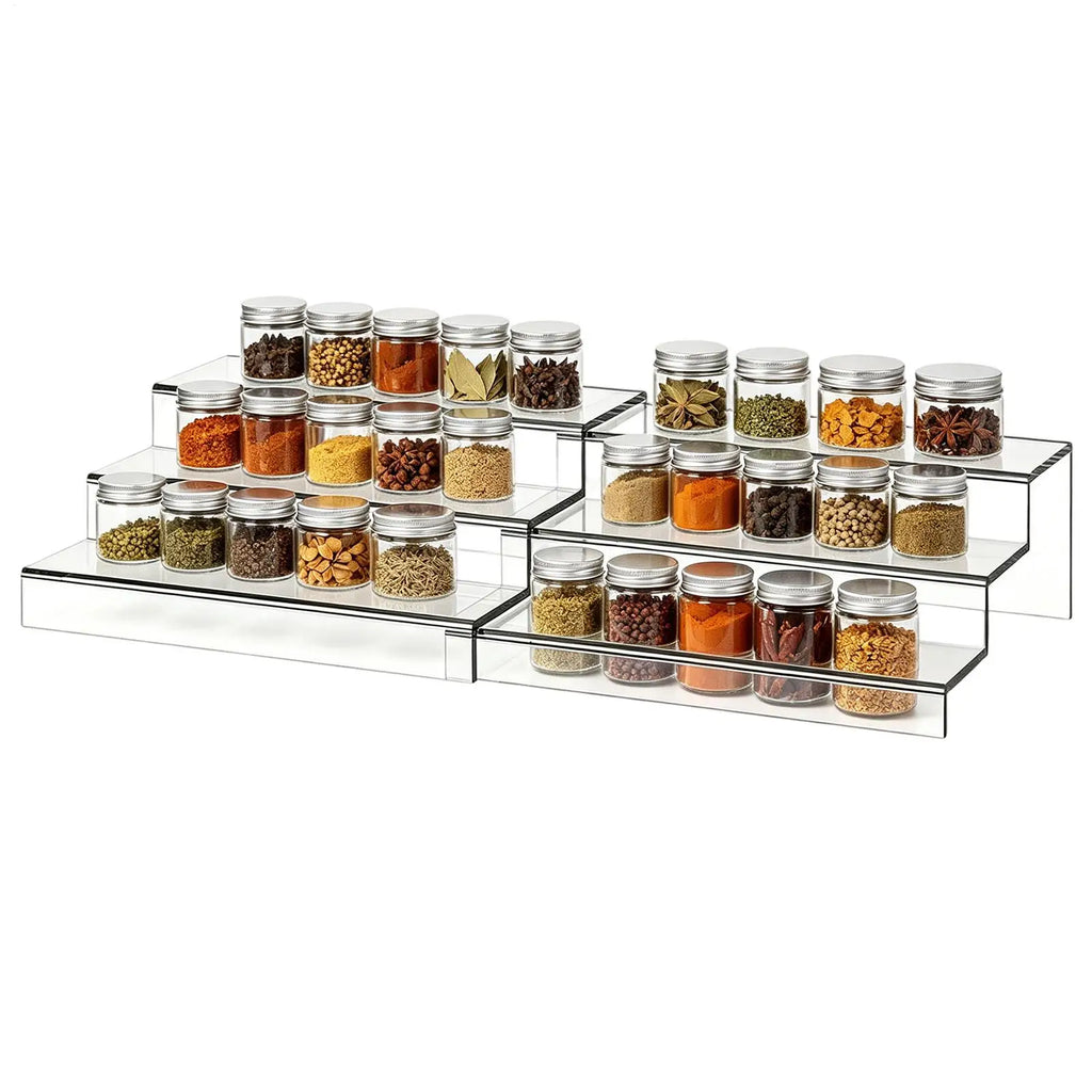 Can Organizer Pantry 3-Tier Acrylic Expandable Space Saving