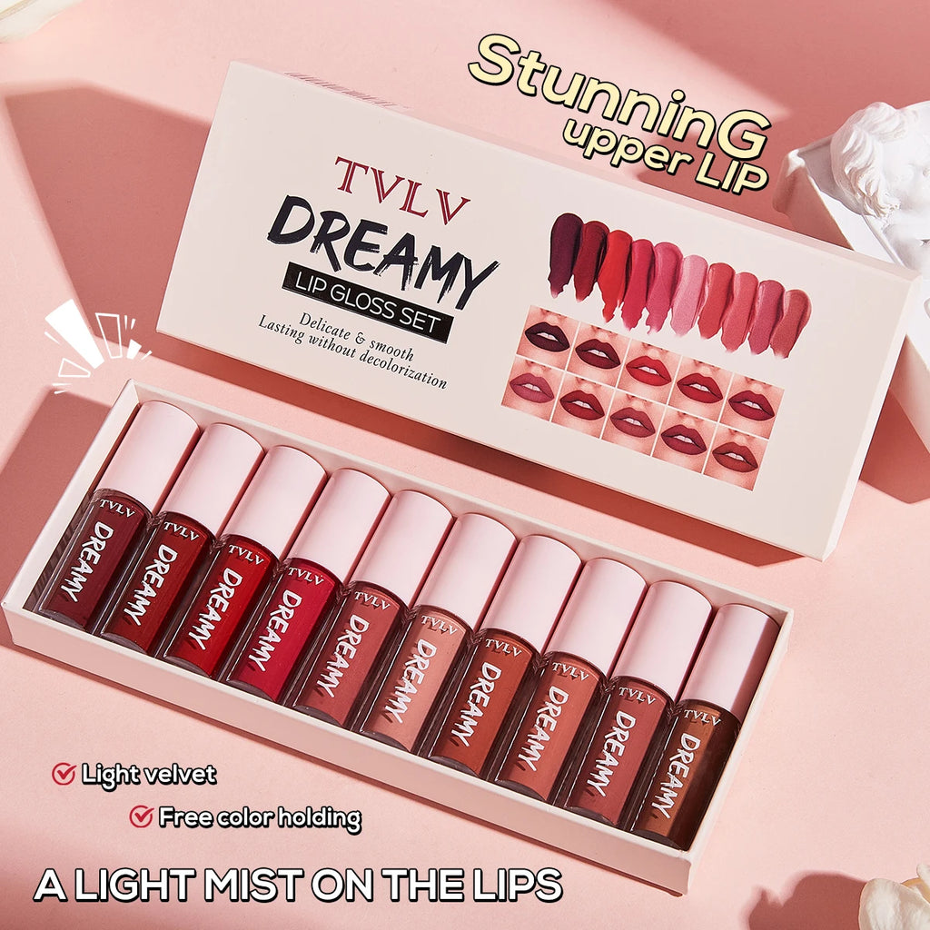 Matte Lip Gloss Long-lasting Waterproof Lightweight Natural Makeup