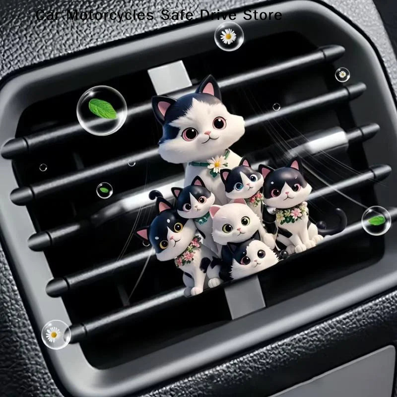 CMCar Air Outlet Cute Cat Aromatherapy Freshener Clip Automotive