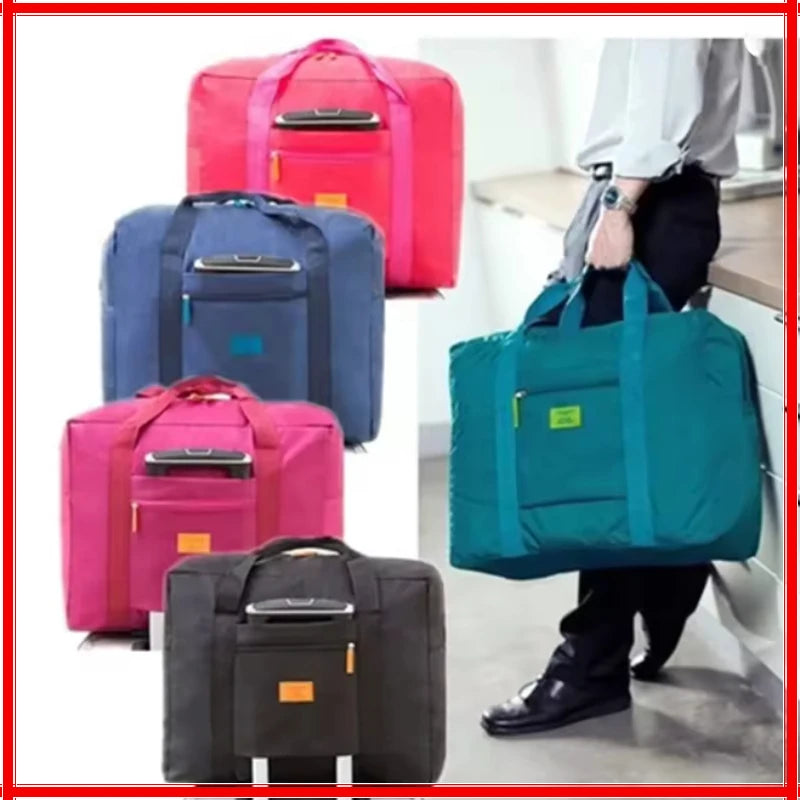 Foldable Travel Duffel Bag Lightweight Travel Bag for Women and Men Tote Carry On Luggage Bag Weekender Overnight Bag Zpaxo