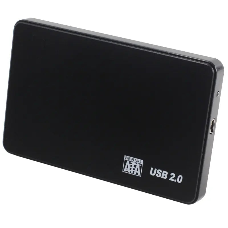 USB 2 0 HDD External Hard Drive Case Plastic SATA Enclosure SSD Speed Zpaxo Black