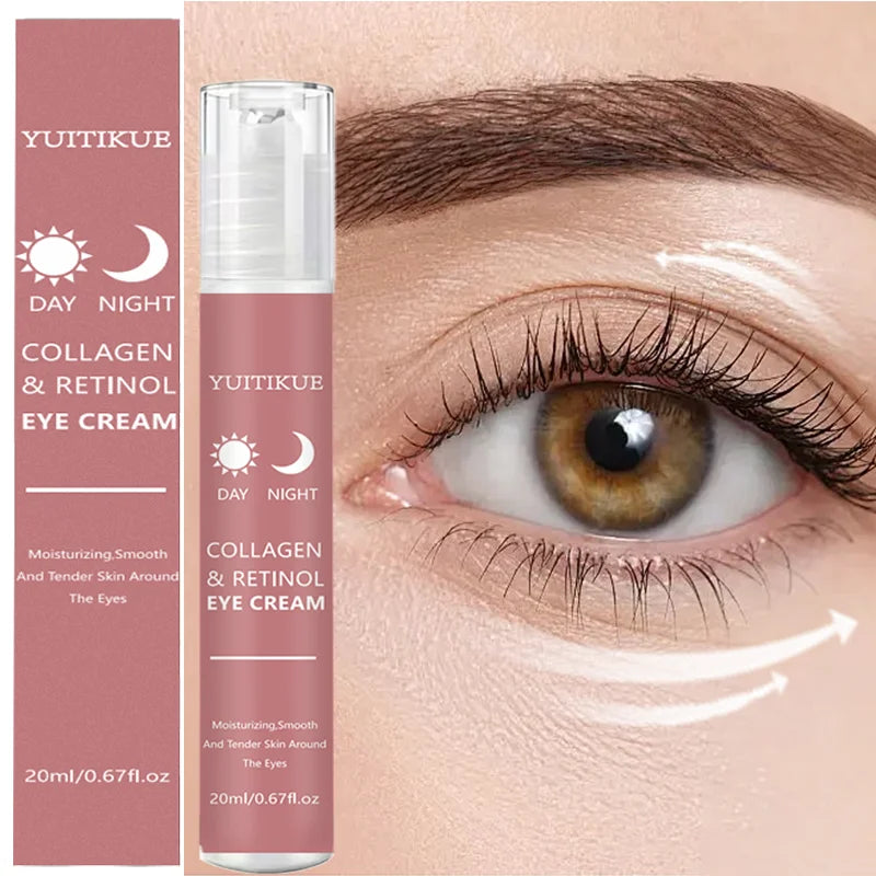 YUITIKUE Collagen & Retinol Eye Cream – 360° Roller Eye Cream Zpaxo