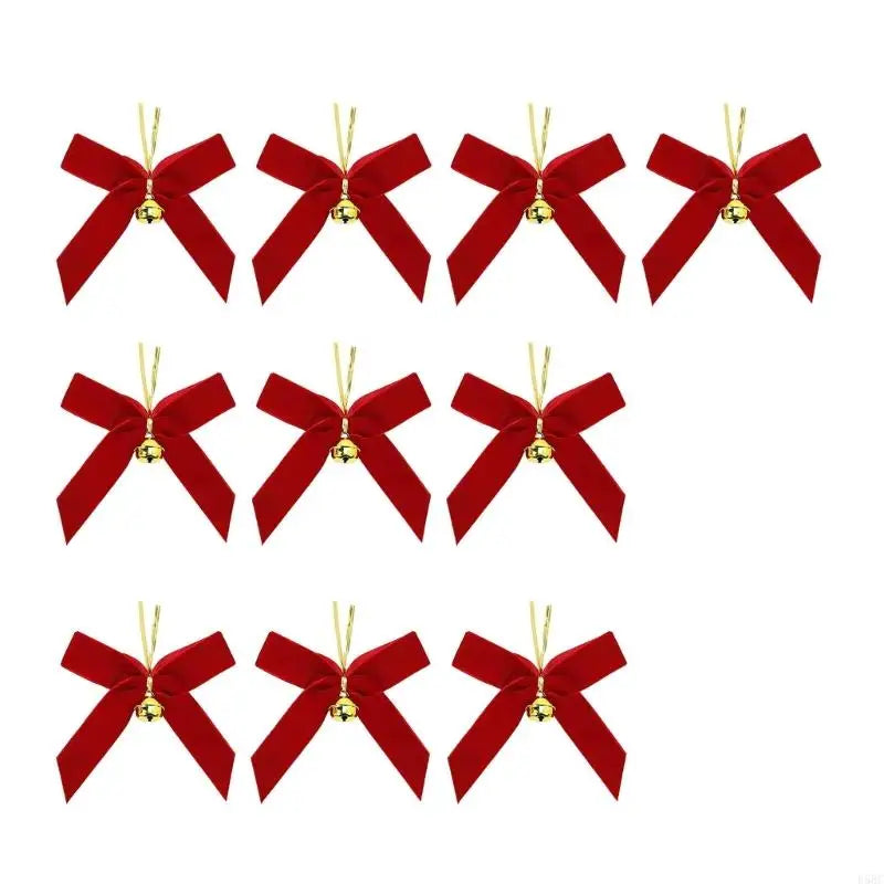 Velvety Bowknot Hnaging Ornament Christmas Tree Decoration