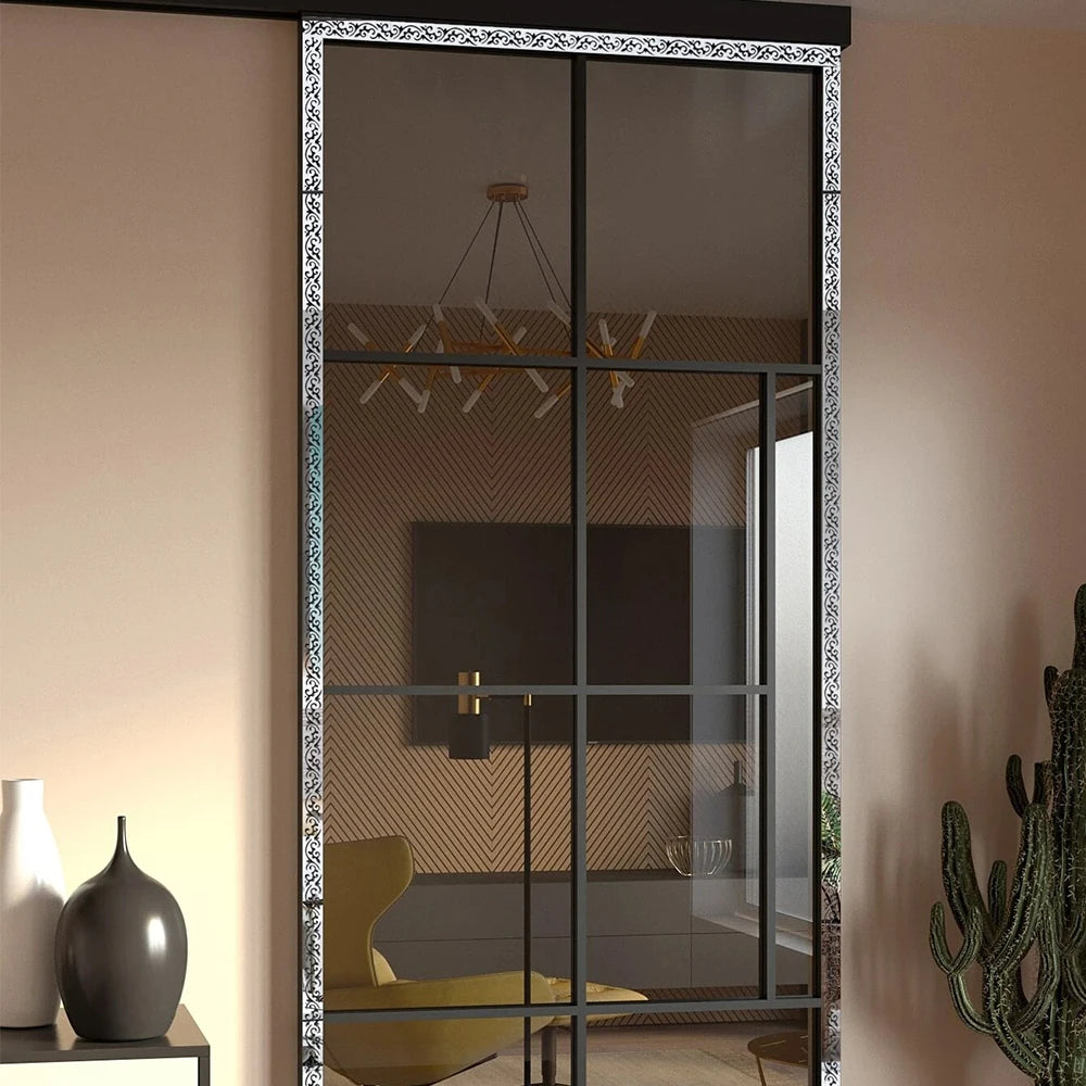 10Pcs Acrylic Hollow Out Mirror Wall Stickers Self Adhesive Wall Stickers for Living Room Bedroom Office Home Wall Decoration Zpaxo