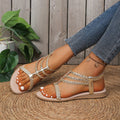 2025 Women Wedge Sandals Peep Toe Outdoor Beach Summer Bohemia