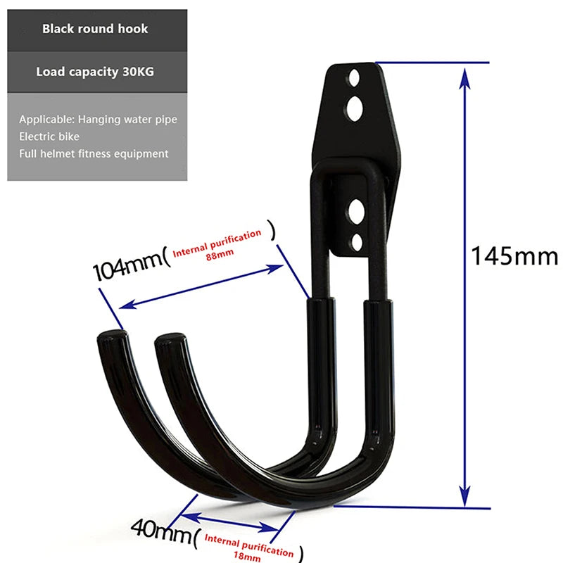 Wall-mounted Non-slip Storage Garage Heavy-duty Hook Heavy Garden Zpaxo A5