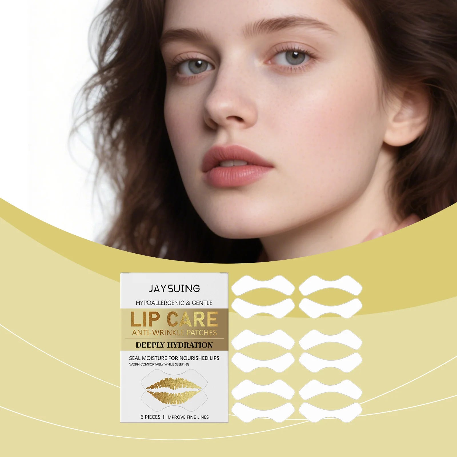 Hyaluronic Acid Nourishing Lip Mask Improve Fine Lines Reduce Dead Skin Long-Lasting Hydration Gentlees Dudu Lip Care Patches Zpaxo