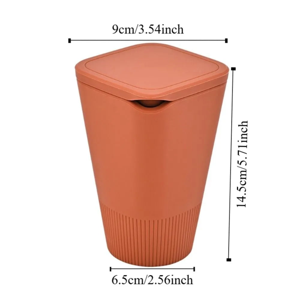 Silicone Material Car Trash Bin Sealed Design Odor-proof Garbage Cup Zpaxo