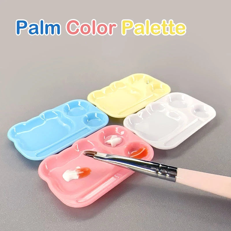 Mini Nail Art Mixing Palette – Reusable Gel Polish & Acrylic Tray
