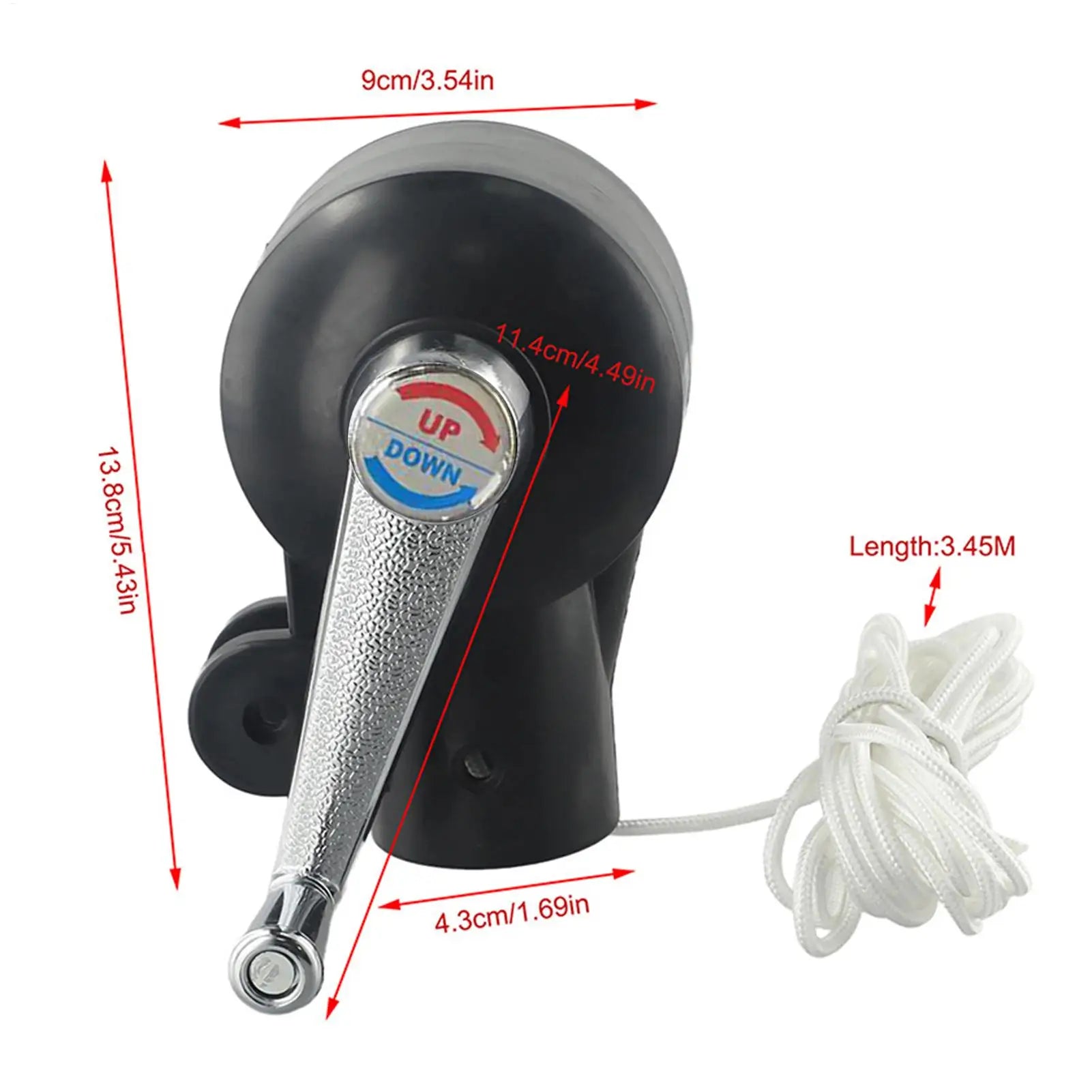 Replacement Crank Outdoor Patio Umbrella Hand Cord Anti-slip Handle