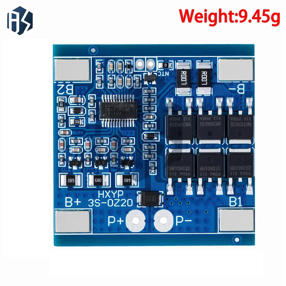 3S 15A 20A BMS Protection Board 11 1V 12 6V Li-ion Battery Module Zpaxo