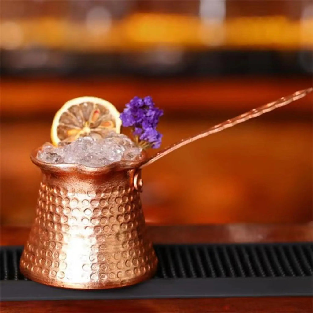 Turkish Coffee Pot Long Handle Vintage Wide Mouth Maker Arabic