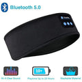 Fone Bluetooth Earphones Sports Sleeping Headband Elastic Wireless Headphones Music Eye Mask Wireless Bluetooth Headset Headband Zpaxo black