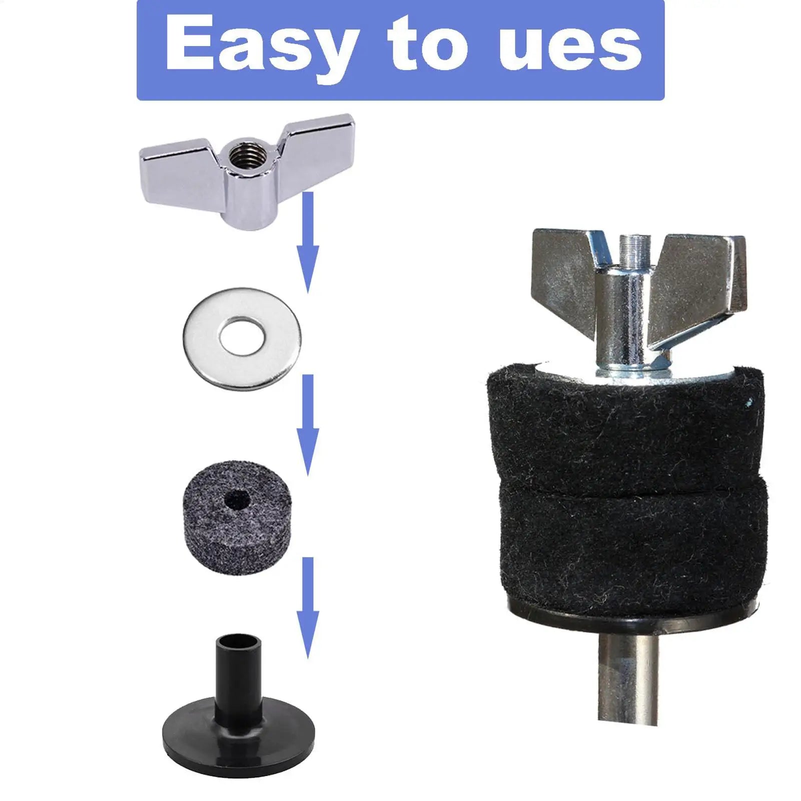 Drum Sleeve Small 20pcs Drum Stand Covers 1.5 Inch Short Drum Set Sleeves Drum Set Replacement Accessories Drum Sleeve Zpaxo