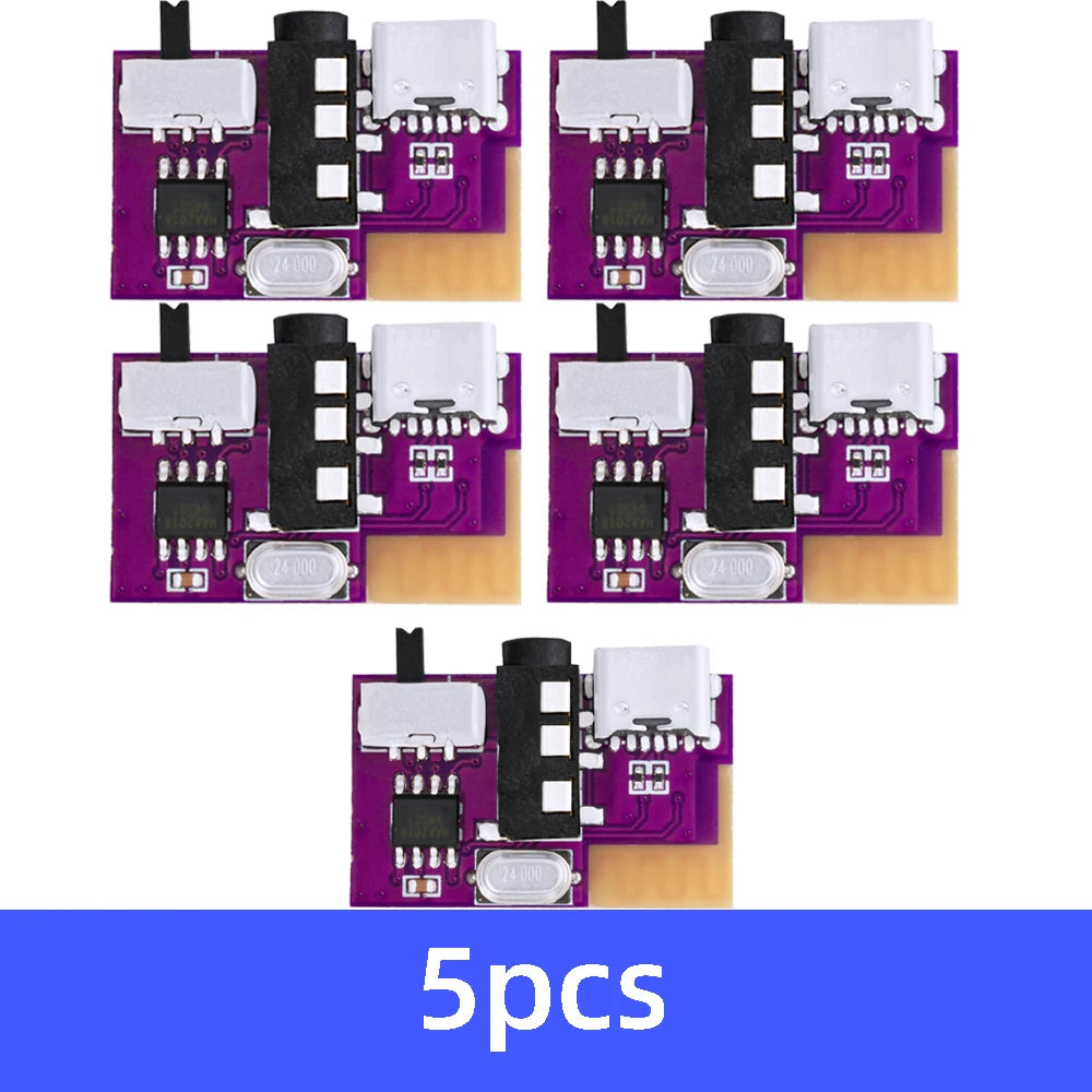 5W Bluetooth 5.4 Audio Amplifier Board – TWS Stereo Pairing, 3.5-5V Wide Voltage Input (USB/Lithium Powered) for DIY Speakers Zpaxo 5pcs