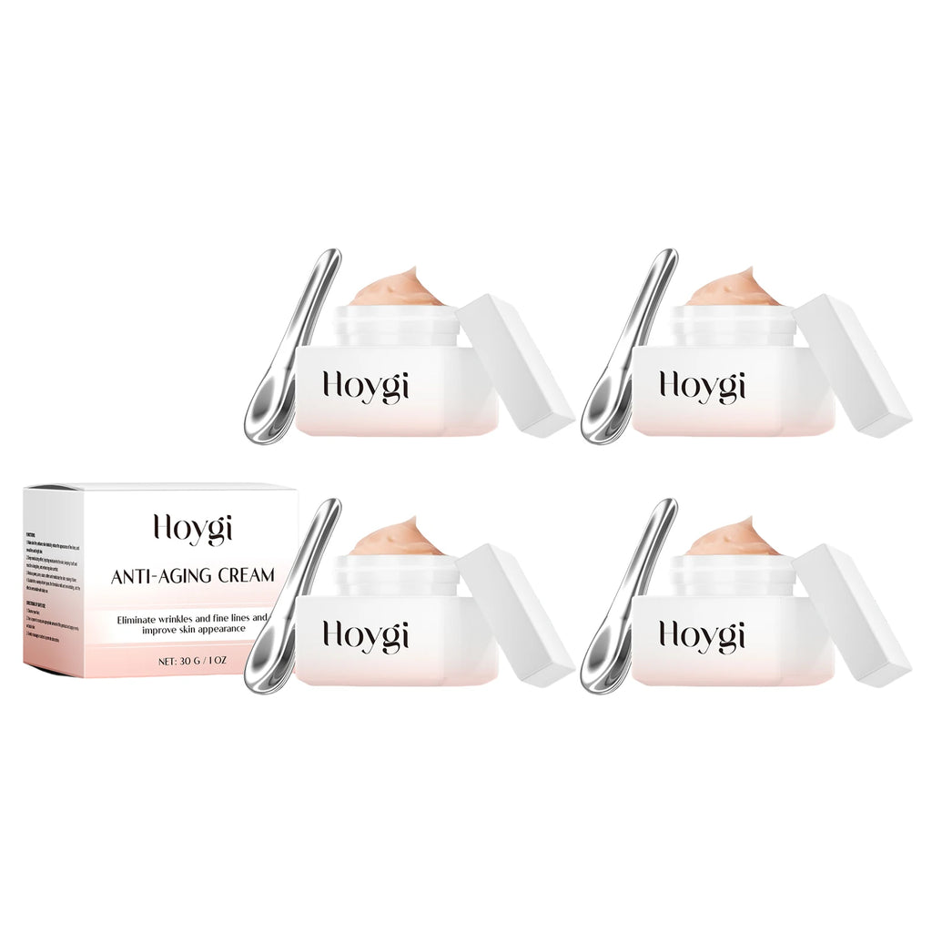 Hoygi Anti-Aging Wrinkle Cream with Skin Tightening Face Moisturizer Clinically Proven for All Skin Types Sensitive Dry Oily Zpaxo 4PCS