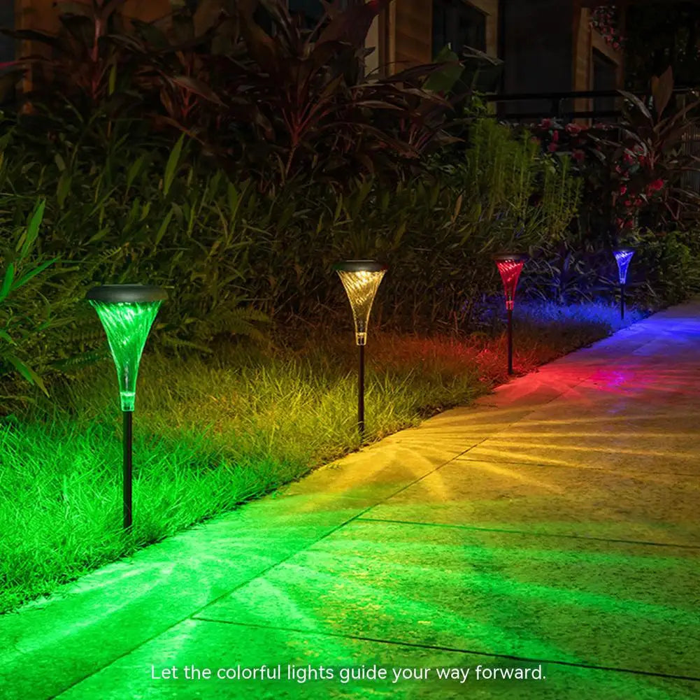 Solar Lawn Lights RGB Warm Lighting Change Mode Landscape Decorative Zpaxo