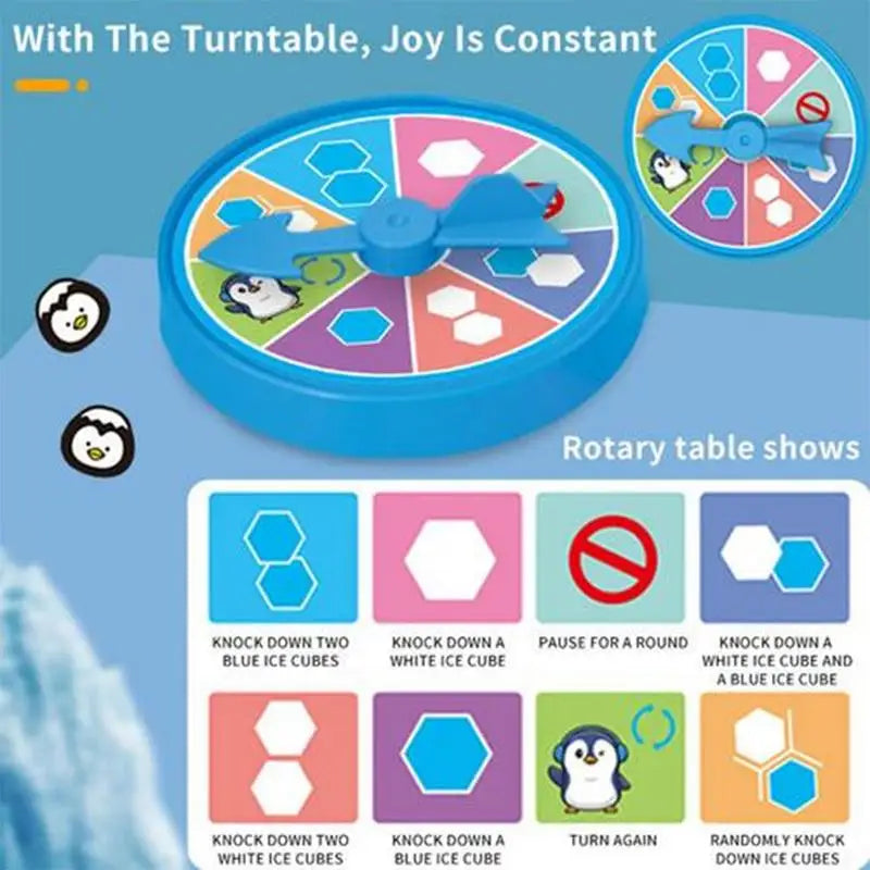 Penguin Ice-breaking Game ABS Hand-eye Coordination Puzzle Challenge