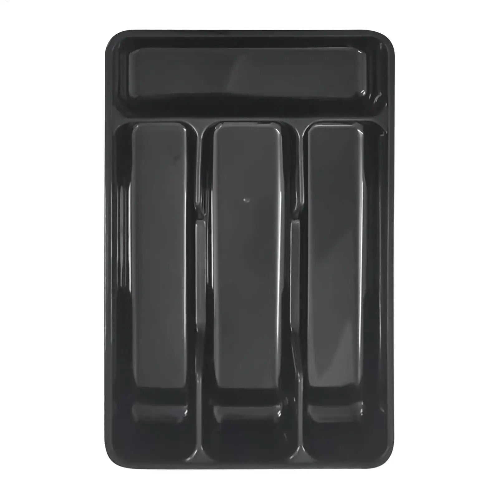 Silverware Tray Drawer Flatware Organizer Compact Holder 4