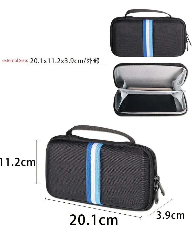 Hard Cell Phone Case for 2 Mobile Phones Bag Universal Compatible For Smartphone Dual Phone Case for Two Phones Case Holder Zpaxo black