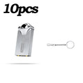 Zsuit 10pcs Waterproof Metal USB Flash Drive 64GB Pendrive Flash Disk 128G Usb 3.0 Memory Stick USB 2.0 Free Logo Mini U Disk Zpaxo 8 GB GRAY