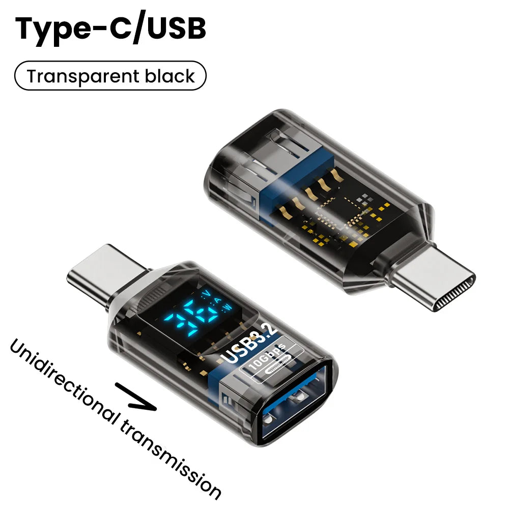 USB 3.2 Digital Display Adapter 10Gbps – USB-A to USB-C USB Adapter Zpaxo USB to C TM