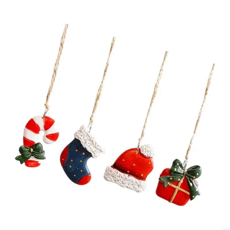 Santa Snowman Christmas Hanging Decoration Resin Craftsmanship