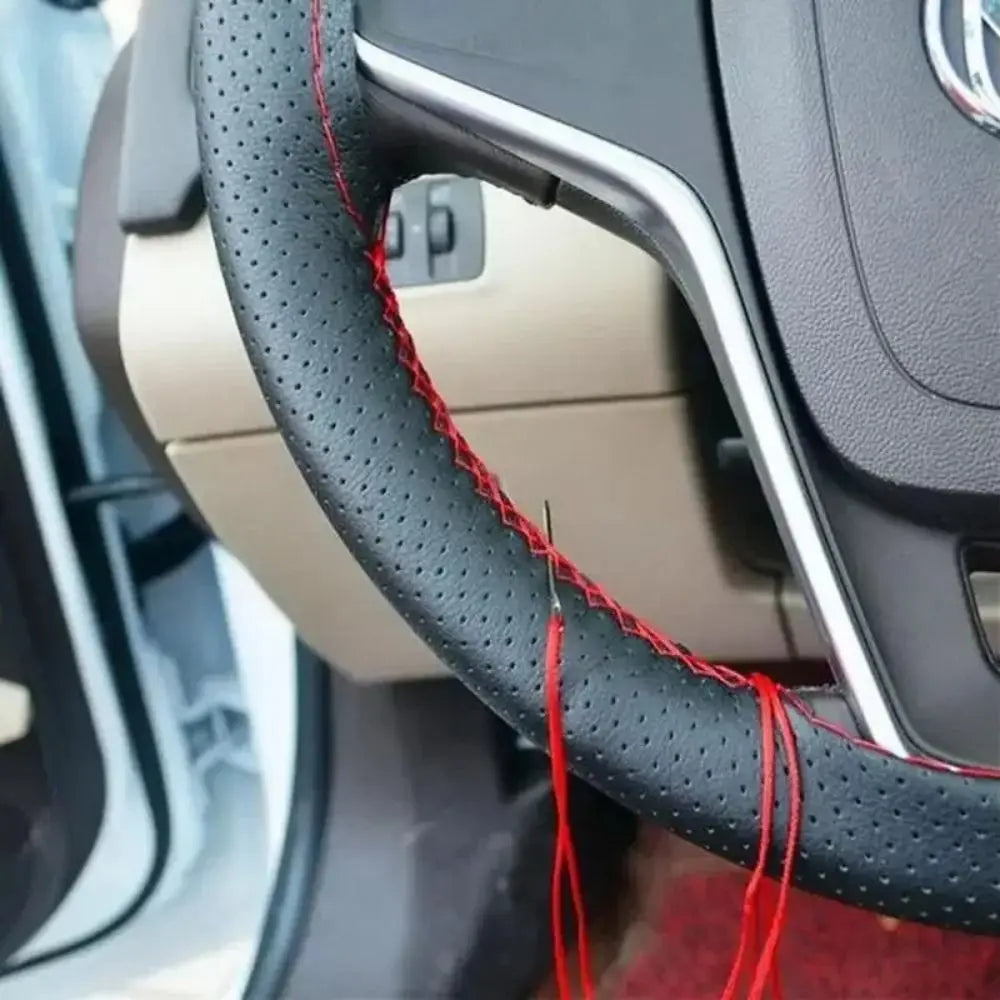Microfiber Leather Steering Wheel Cover Soft Texture Durable Zpaxo