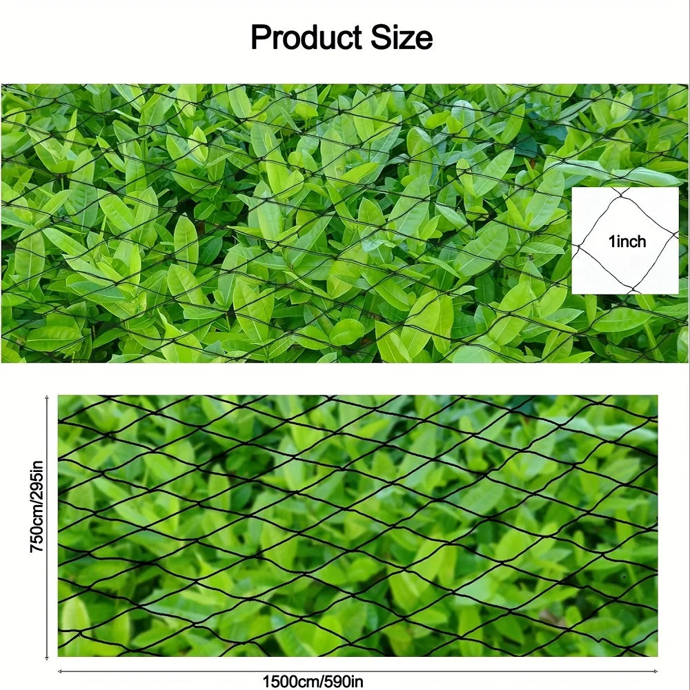 Nylon Bird Netting Mesh Hawk Protective Garden Net 25 X 50 FT Fruit Zpaxo
