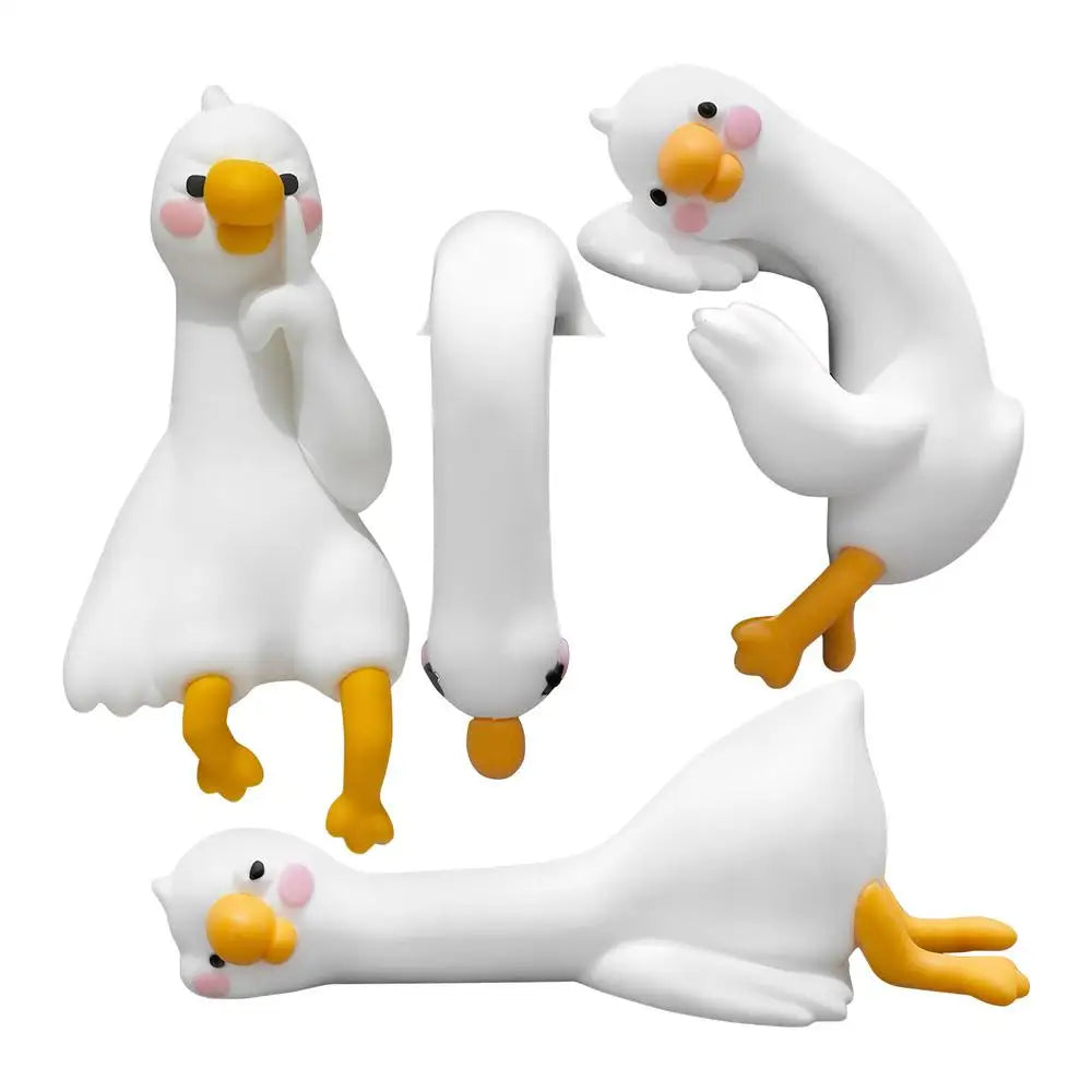 Computer Monitor Decor Figurines Geese Picture Frame Animal Sculpture