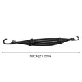 Motorcycle Helmet Luggage Strap Universal Elastic Suitcase with Safety Hook Versatile Helmet Mesh Gear Transport Buckle Rope Zpaxo Black 1PC