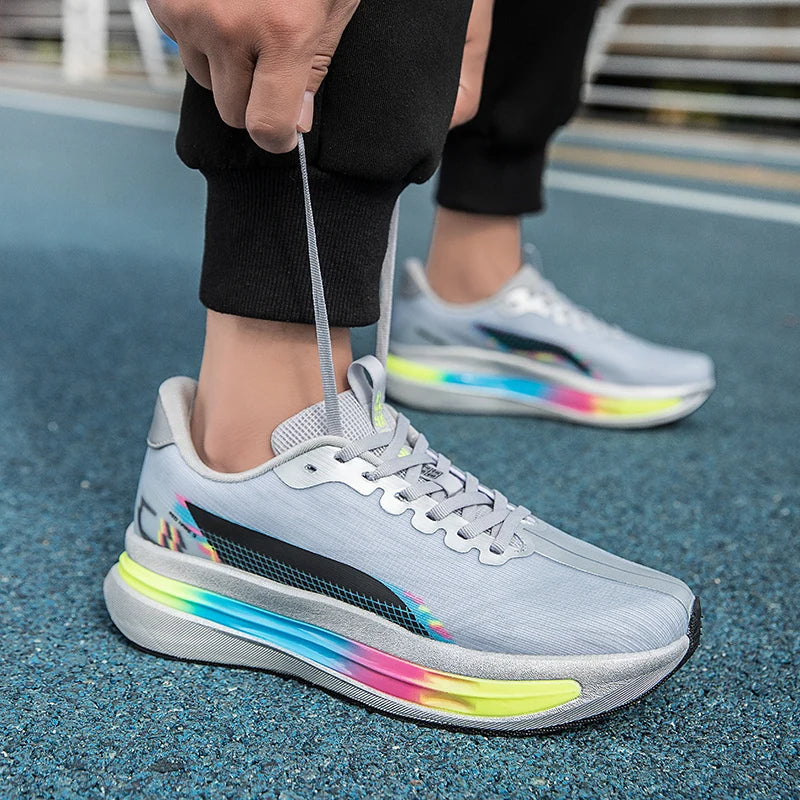 Men's Casual Sneakers Luxury Trainer Shoes Breathable Race Running