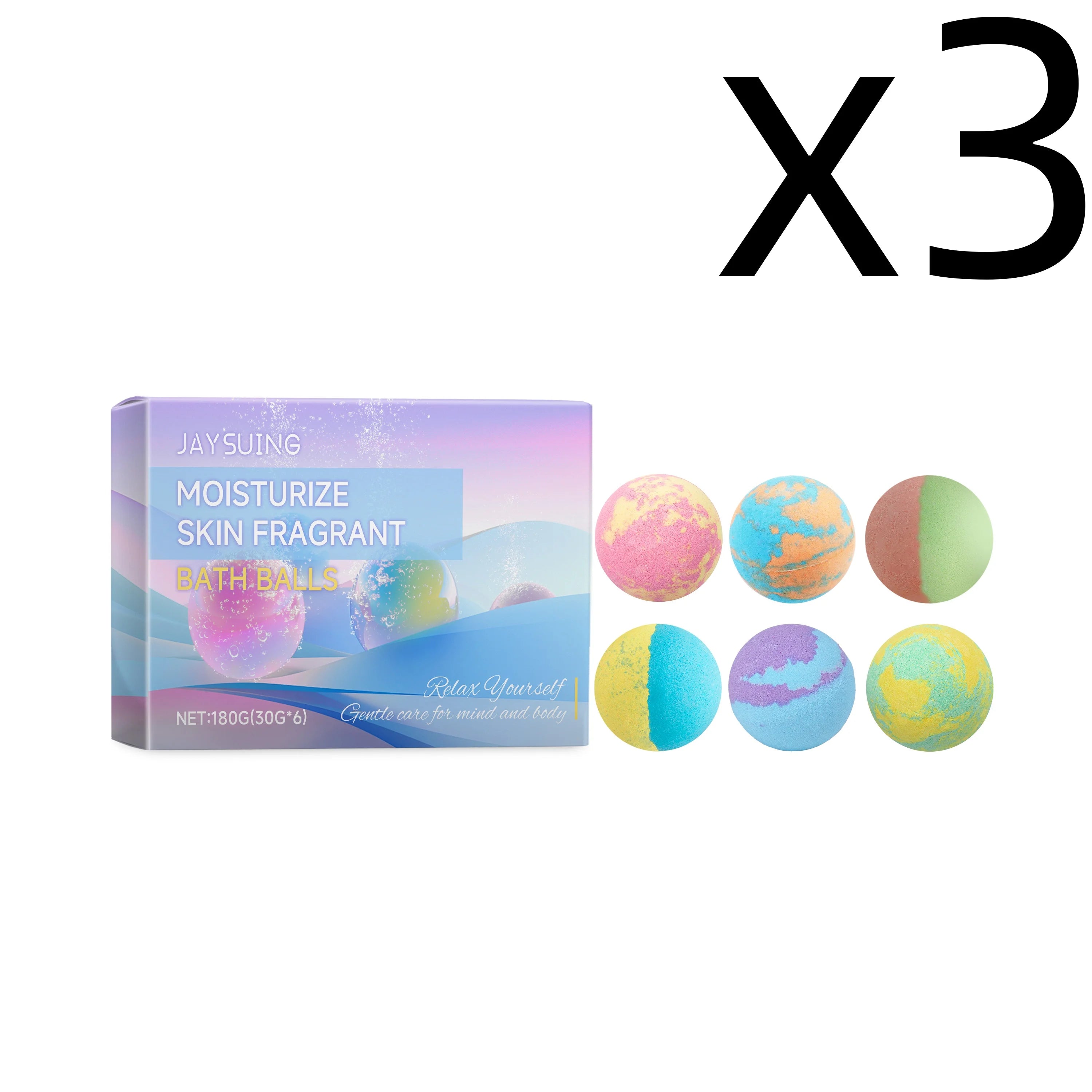 Aromatherapy Bath Bombs Set – Moisturizing & Relaxing 6 pcs Aromatherapy Bath Bombs Zpaxo 6pcs Boxed X 3PCS