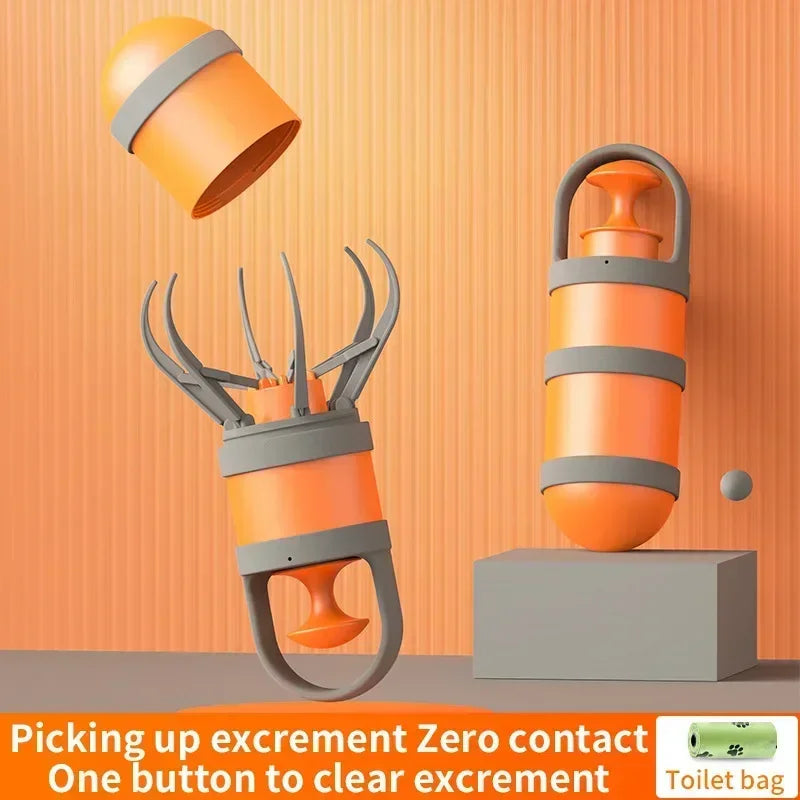 Zero-Contact Dog Waste Picker & Bag Dispenser Set