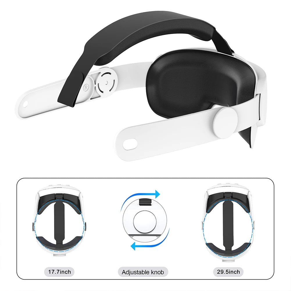 Upgrade Elite Halo Strap Alternative Head Strap Balanced Head Pressure Anti-Stifling Adjustable for Meta Quest 3 VR Accessories Zpaxo