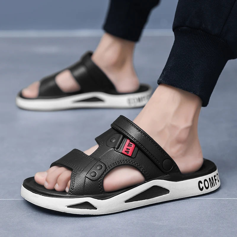 Men's Slippers Summer Sandals EVA Light Adult Thick-soled Beach Shoes
