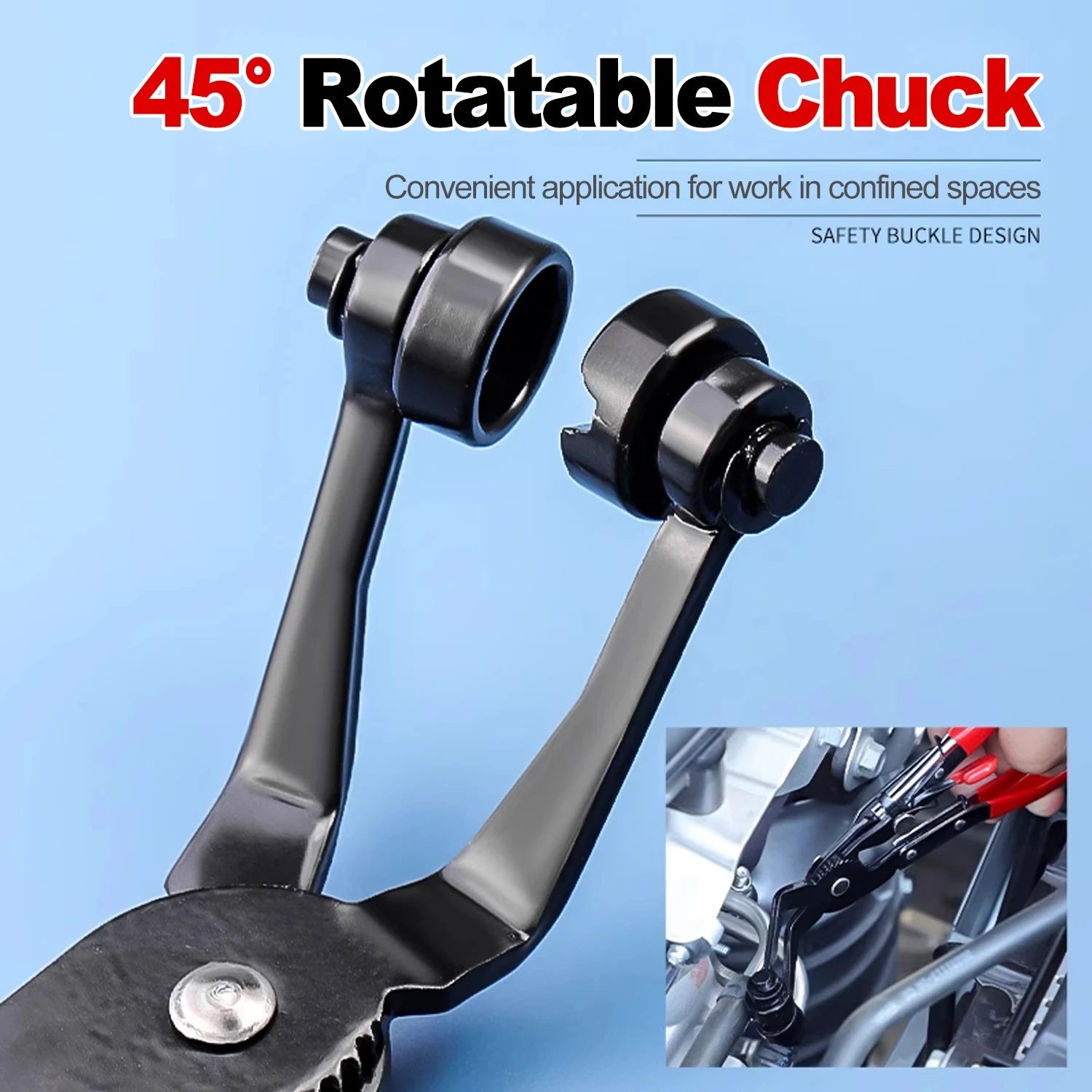 Auto Pliers Removal Tools Water Pipe Hose Flat Band Ring Tube Clamps