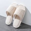 Men's Open-toe Flat Slippers Spring Fall Indoor Bedroom Breathable