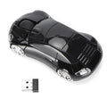 Laptop Wireless Mouse Smart CarShaped Portable 2.4G Cordless Mouse with USB Receiver for Office Laptop Computer Tablet Zpaxo black