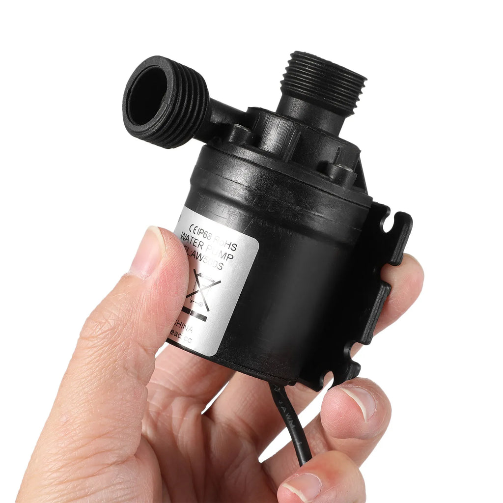 Dc 12V Brushless Submersible Water Pump H 5M Max Lift Temperature