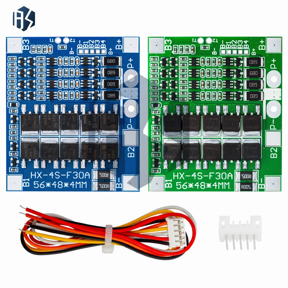 4S 3 2V 7V 30A LiFePO4 Lithium Battery BMS Charge Protection Board 12 Zpaxo
