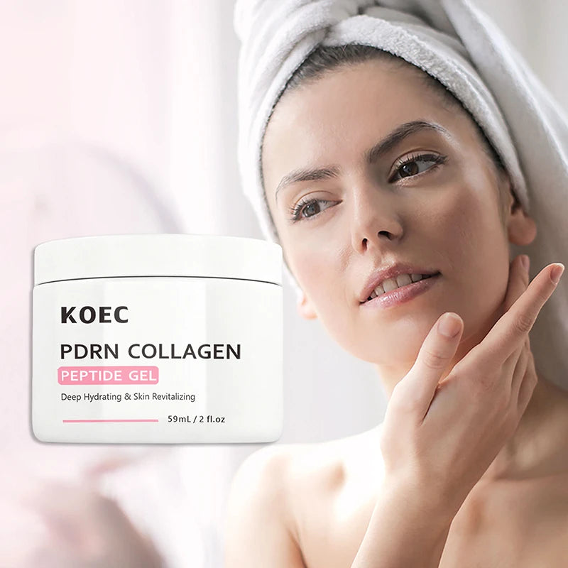 PDRN Salmon Jelly Peptide Gel Cream Moisturizer Hydrating Soothing Repairing Nourishing Korean Glass Skin Face Moisturizer Zpaxo
