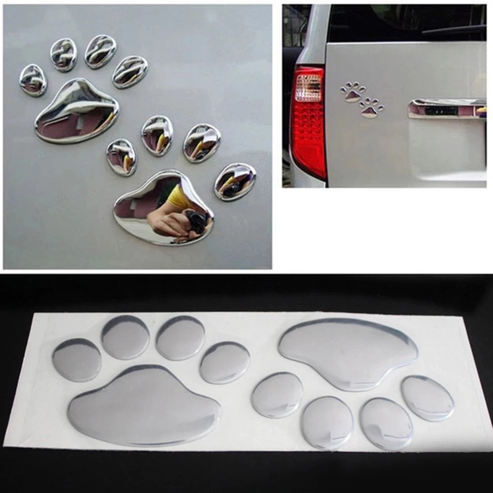 Bumper PVC Door Mirror Windshield Decals Autos Window Decal Footprint Zpaxo