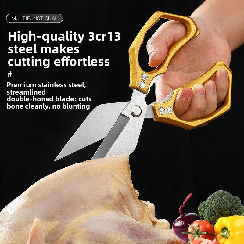 Stainless Steel Chicken Bone Scissors Kitchen Household Food Fish Zpaxo
