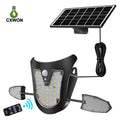 Bright Solar Lamp 115led Security Lights Remote IP65 Waterproof Zpaxo WHITE